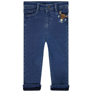 Jean con forro micropolar y bolsillo lúdico para bebé niño 