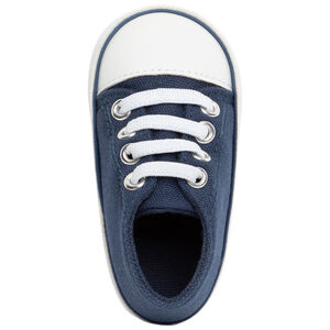 Zapatillas altas de lona con cordones para bebé niño 