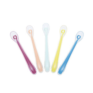 Lot de 5 cuillères silicone 1er âge - Multicolore 