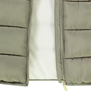 Plumífero con capucha y forro micropolar 