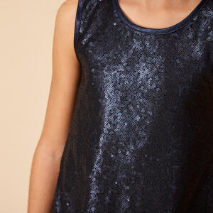 Vestido de fiesta sin mangas con lentejuelas para niña 