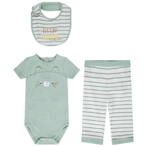 Conjunto 3 piezas de jersey para bebé niño 