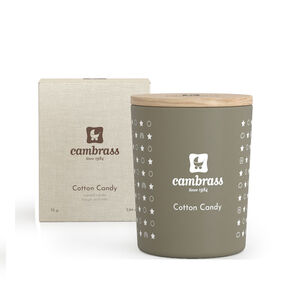 VELA AROMÁTICA 10 cl STAR COTTON CANDY 5.5x5.5x6.5 CM 