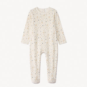 Pelele estampado de corazones para bebé niña con aperturas diferentes según la edad 