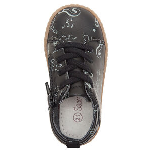 Deportivas bajas imitación piel con estampado all over 