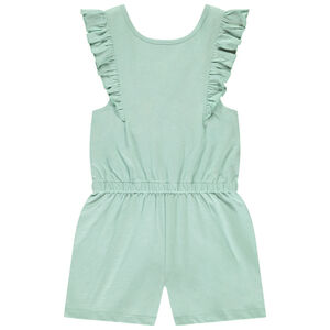 Mono corto sin mangas con volantes para niña 
