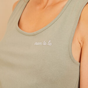 Vestido de punto para embarazada con bordado 