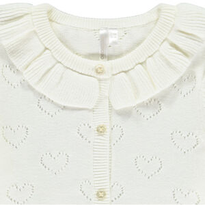 Chaleco de punto de manga larga para bebé niña 