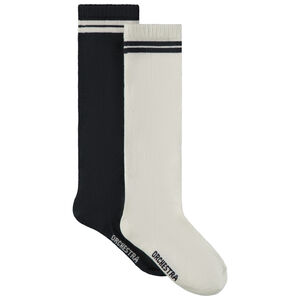 Lot de 2 paires de chaussettes hautes pour fille 