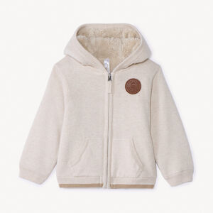 Chaleco de punto forrado de sherpa para bebé niño 