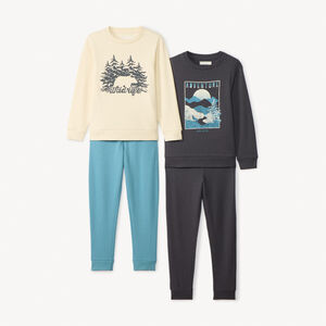 Lote de 2 conjuntos de chándal intercambiables para niño 