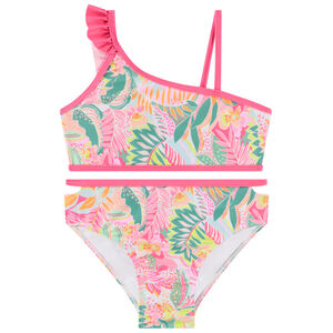 Maillot de bain 2 pièces imprimé tropical pour fille  