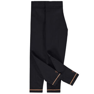 Pack de 2 leggings unis con pespuntes para niñas 