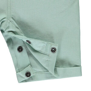 Pelele corto de tela con bolsillo para bebé niño 