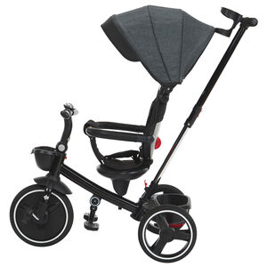 Triciclo Triky 5 en 1 evolutivo gris/negro 