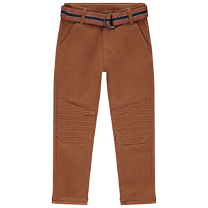 Pantalón de sarga con cinturilla ajustable para niño 