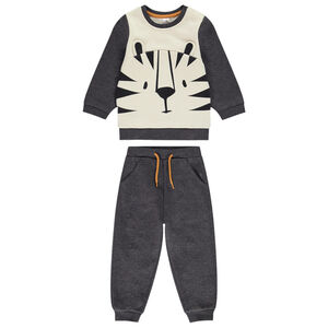 Sudadera de felpa para bebé niño + jogging liso 