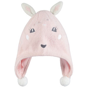Gorro peruano de jersey con orejas de conejo 