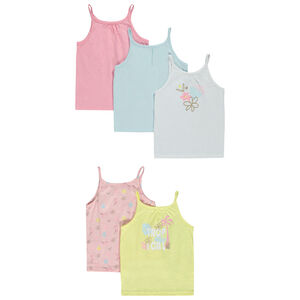 Pack de 5 débardeurs fantásticos para bebé niña 