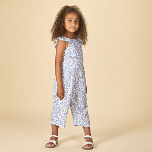 Pelele largo con estampado floral para niña 