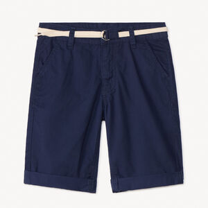 Bermuda ceñida de twill para niño 