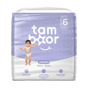Pañales Premium T6 XL (+15kg) - x18 