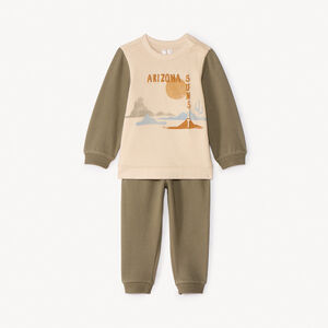 Conjunto de chándal bicolor para bebé niño 