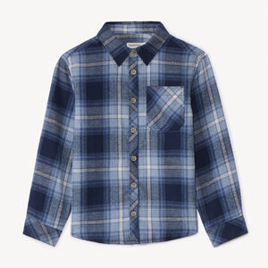 Camisa de cuadros de manga larga para niño 