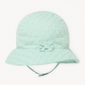 Charlotte de bordado inglés con lazo para niña 