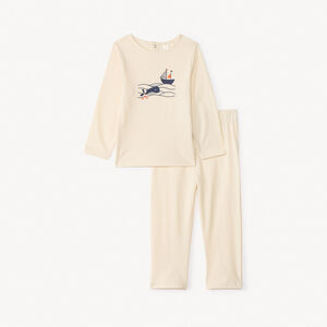 Conjunto de pijama largo de jersey estampado para bebé niño 