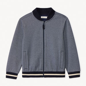 Chaleco de cuello teddy de piqué para niño 