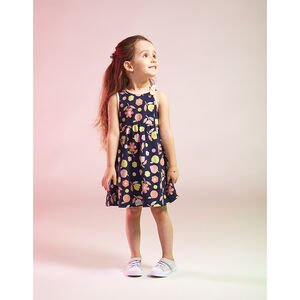 Vestido sin mangas estampado floral para bebé niña 