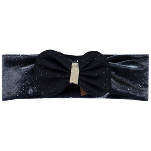 Banda para el cabello bicolor con lentejuelas y lazo para bebé niña 