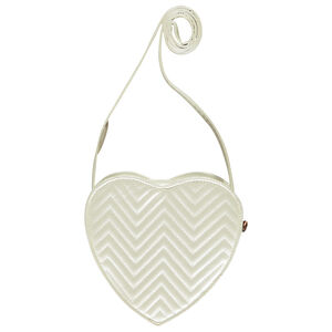 Bolso bandolera corazón de piel sintética acolchada para niña 