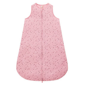 Saco de dormir TOG 2 con estampado de corazones en gasa de algodón 