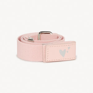 Cinturilla elástica y ajustable con estampado de corazón para niña 