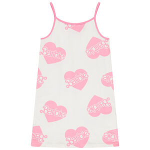Camisón de tirantes con estampado de corazones/Barbie para niña 