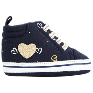 Zapatillas altas con cordones elásticos para niña bebé 