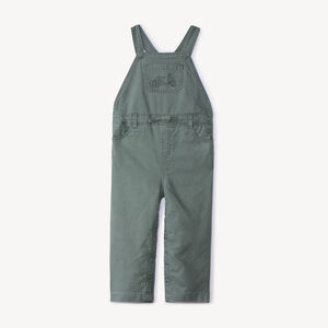 Peto largo con efecto acanalado y bordado de scooter para bebé niño 