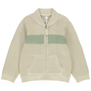 Chaleco de punto fantasía efecto color block para bebé niño 