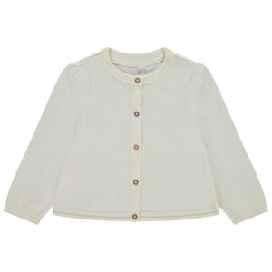 Chaqueta de punto liso para bebé niña 