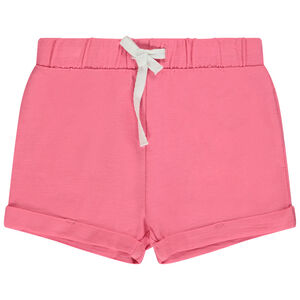 Short liso en jersey slub para bebé niña 