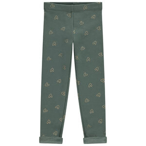 Legging con forro de sherpa estampado para niña 