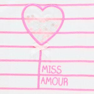 Camiseta manga corta de rayas 