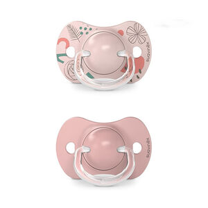 Pack 2 chupetes de silicona SX Pro 6-18 meses Walk in the park nude 