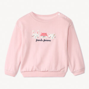 Jersey de punto con motivos bordados para bebé niña 