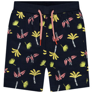 Bermudas de felpa con estampado de selva para bebé niño 