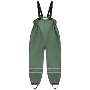 Pantalón de lluvia de goma con tirantes para niño 