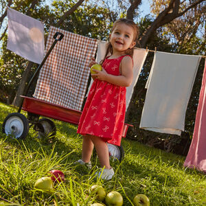 Vestido sin mangas con estampado de lazos para niña bebé 