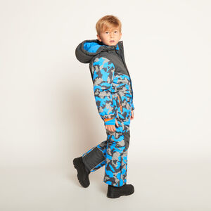 Mono de esquí con estampado de camuflaje para niño 